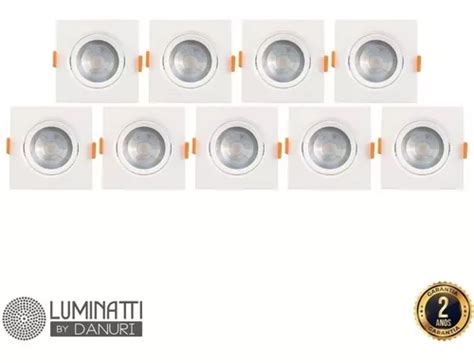 Kit Spots Led De Embutir Luminatti Quadrado W K Biv Mercadolibre