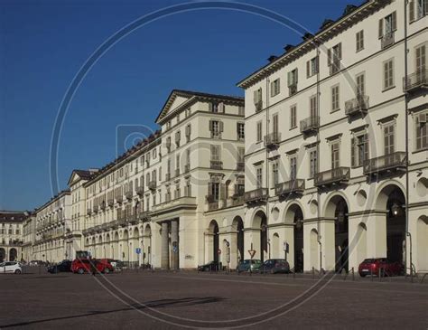 Image Of Turin Italy Circa August 2017 Piazza Vittorio Emanuele Ii