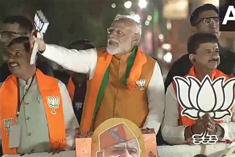 Pm Modi Holds Roadshow In Bhopal The Statesman