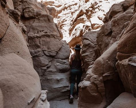 Hiking The Slot Canyon In Anza Borrego This Rare Earth