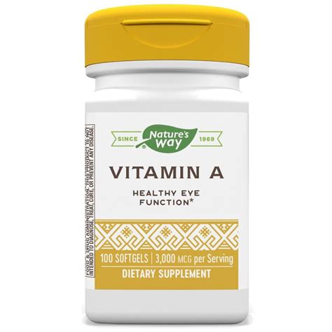 Natures Way Vitamin A 10000 Iu Softgels Walgreens