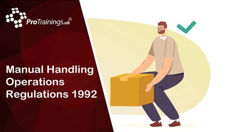 Manual Handling Operations Regulations 1992 Health And Safety In The Workplace Level 2 Vtq