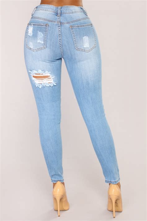 Give Good Love Skinny Jeans Light Blue Wash Fashion Nova