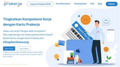 Kartu Prakerja Gelombang Dibuka Begini Syarat Cara Daftar Dan