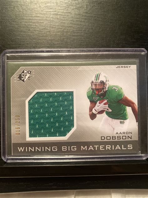 Upper Deck Spx Football Aaron Dobson Jersey Marshall Ebay