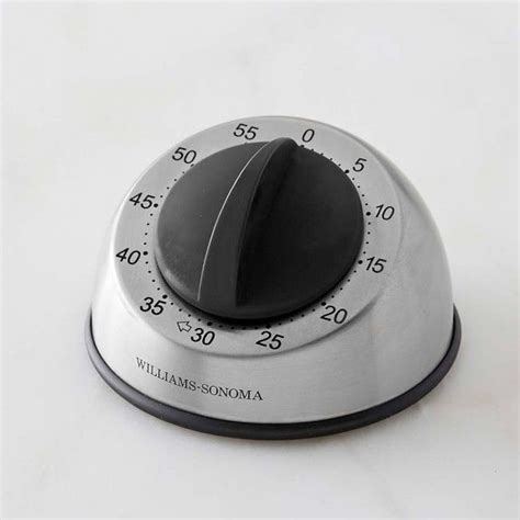 Williams Sonoma Stainless Steel Mechanical Timer In 2021 Timer