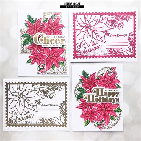 Poinsettia Cards & Envelopes – The Season