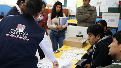 Onpe Proces El De Actas De Las Elecciones Municipales