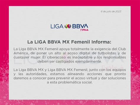 Qué Dijo La Liga Mx Femenil Del Acoso A Jugadoras Del América Infobae