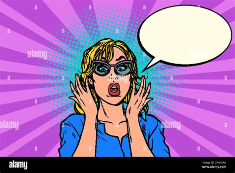 Oops Pop Art Surprised Woman Stock Vector Image And Art Alamy