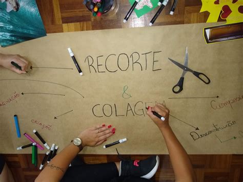 Recesso escolar Arte recorte trabalha habilidades e imaginário