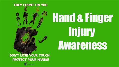 Hand And Finger Injury Awareness Campaign 2022 Youtube