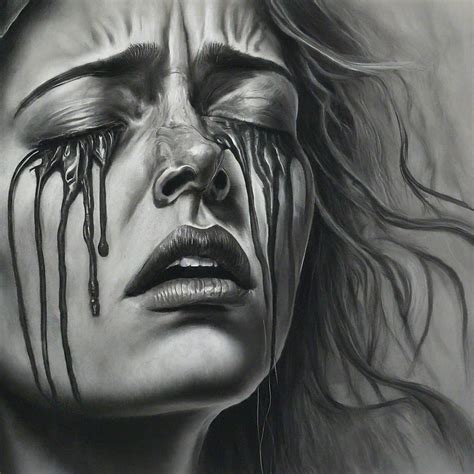 A woman crying with deep sadness by BlueNote47Liner on DeviantArt