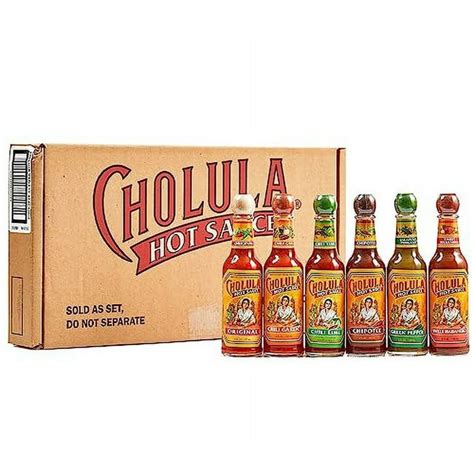 Cholula Hot Sauce 5 Fl Oz Variety Pack 6 Count Crafted With Mexican Peppers And