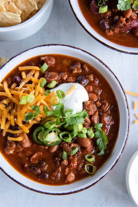 The Best Turkey Chili Recipe Kristines Kitchen