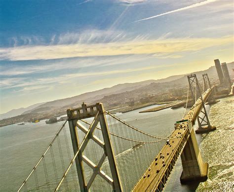 Aerial SFBay Bridge Photograph By David Perea Fine Art America