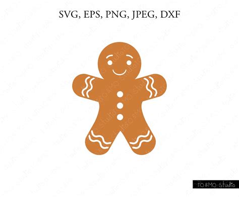 Christmas Gingerbread Svg Christmas Svg Gingerbread Man Svg Etsy