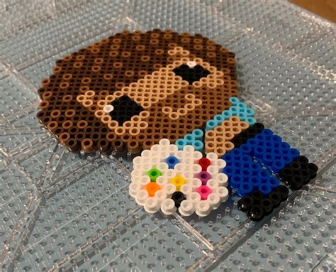 Bob Ross Perler Bead Ornament Bit Etsy