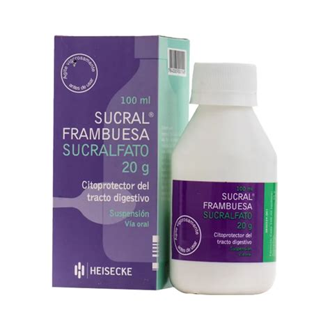 Sucral Frambuesa Sucralfato G Suspensi N Oral Ml Punto Farma