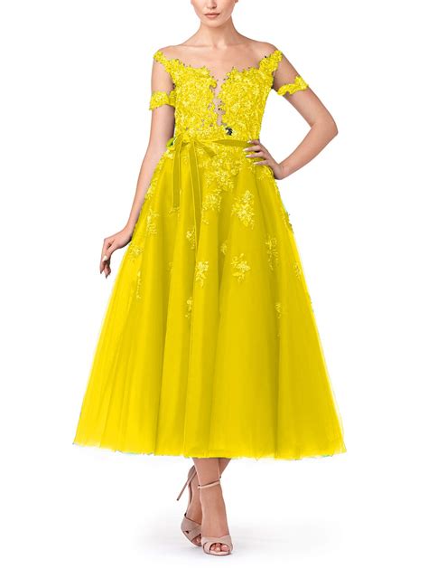 Mauwey Women S 2019 Sexy V Neck Prom Dress Lace Applique Tulle Long