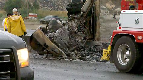 Cleanup Continues After Fiery Double Fatal Crash On Hwy 401 In