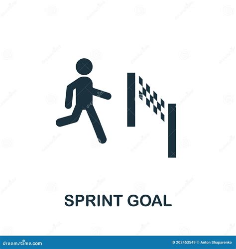 Sprint Goal Icon Simple Element From Agile Method Collection Filled