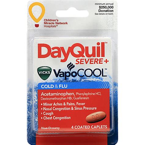 Dayquil Vapocool Cold And Flu Severe Coated Caplets Buehler S