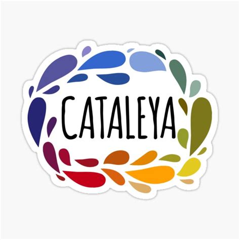 "Cataleya Name Cute Colorful Gift Named Cataleya" Sticker by kindxinn ...