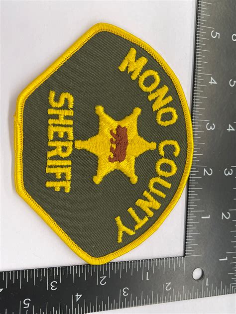 MONO COUNTY SHERIFF CA PATCH