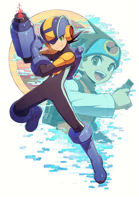 Mega Man And Lan Mega Man Rockman Know Your Meme