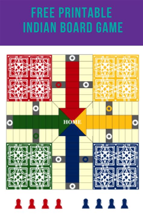 Printable Pachisi Board | Fun family activities, Board games, Screen free summer