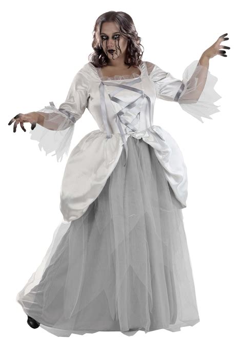 Women's Plus Size 18th Century Ghost Costume | Ghost Costumes