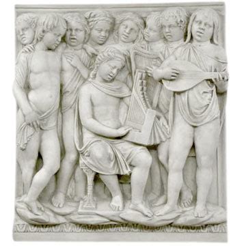 Cantoria By Luca Della Robbia Relief With Instruments