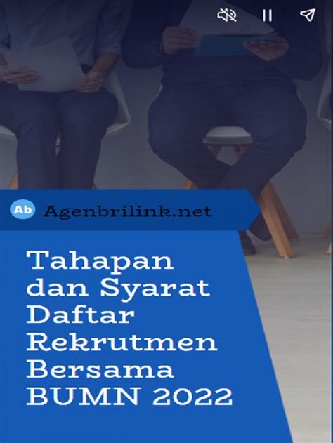 Tahapan Dan Syarat Daftar Rekrutmen Bersama Bumn Poster Fix