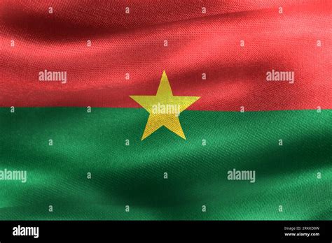 Burkina Faso Flag Realistic Waving Fabric Flag Stock Photo Alamy