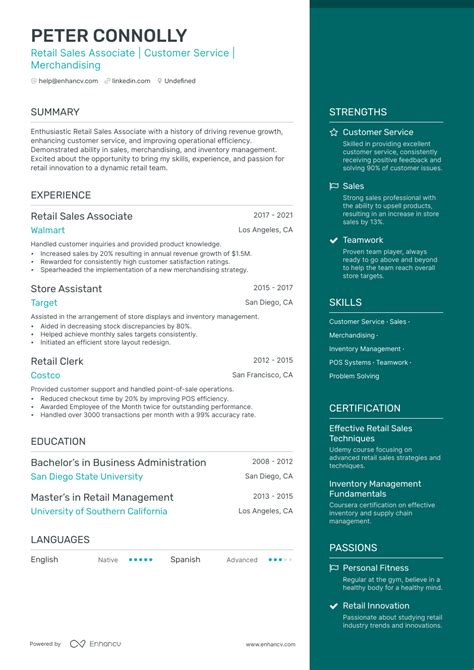 5 Retail Worker Resume Examples & Guide for 2023