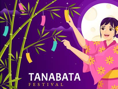 15 Tanabata Festival Vector Illustration By Denayuneep EpicPxls