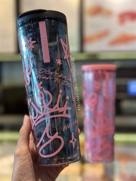 BLACKPINK X STARBUCKS DOODLE TUMBLER 16oz BLACK Hobbies Toys