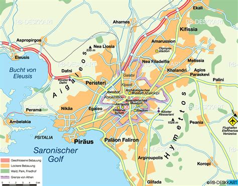 Ancient Athens City Map