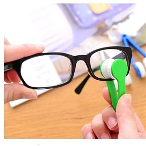 Mini Sun Glasses Eyeglass Microfiber Spectacles Cleaner Brush