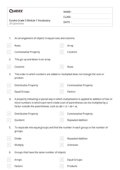 Multiplication As Equal Groups Worksheets For Rd Class On Quizizz