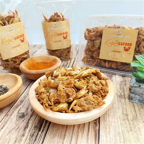 Keripik Kepiting Goreng All Varian Gr Baby Crab Crispy Cemilan