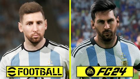 EA Sports FC 24 Vs EFootball 2024 PS5 Next Gen Graphics Comparison