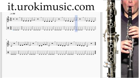 Lezioni Di Clarinetto C S L Melodia Tutorial Spartito Imparare