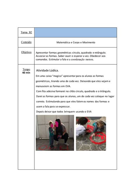 Plano De Aula Maternal 2 PDF