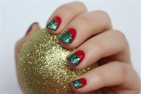 Glitter Christmas Nails Living After Midnite