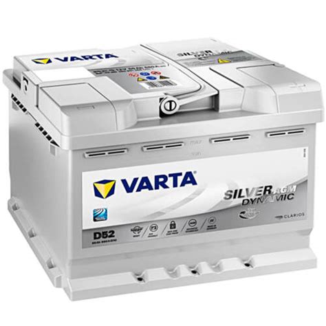 Autobatterie AGM 12V 60Ah 680A Varta D52 Starterbatterie Start Stop