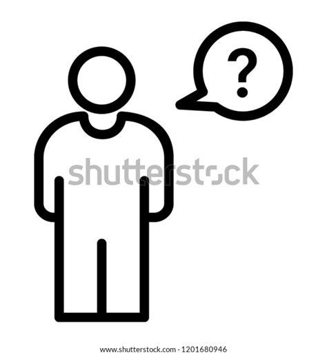 Person Question Mark Thinking 스톡 벡터로열티 프리 1201680946 Shutterstock