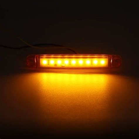 10 Pcs Amber Led Front Rear Side Marker Indicators Light Lamp Truck Boat Trailer Ebay