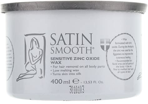 Satin Smooth Zinc Oxide Wax Wosk W Pojemniku Z Tlenkiem Cynku MAKEUP